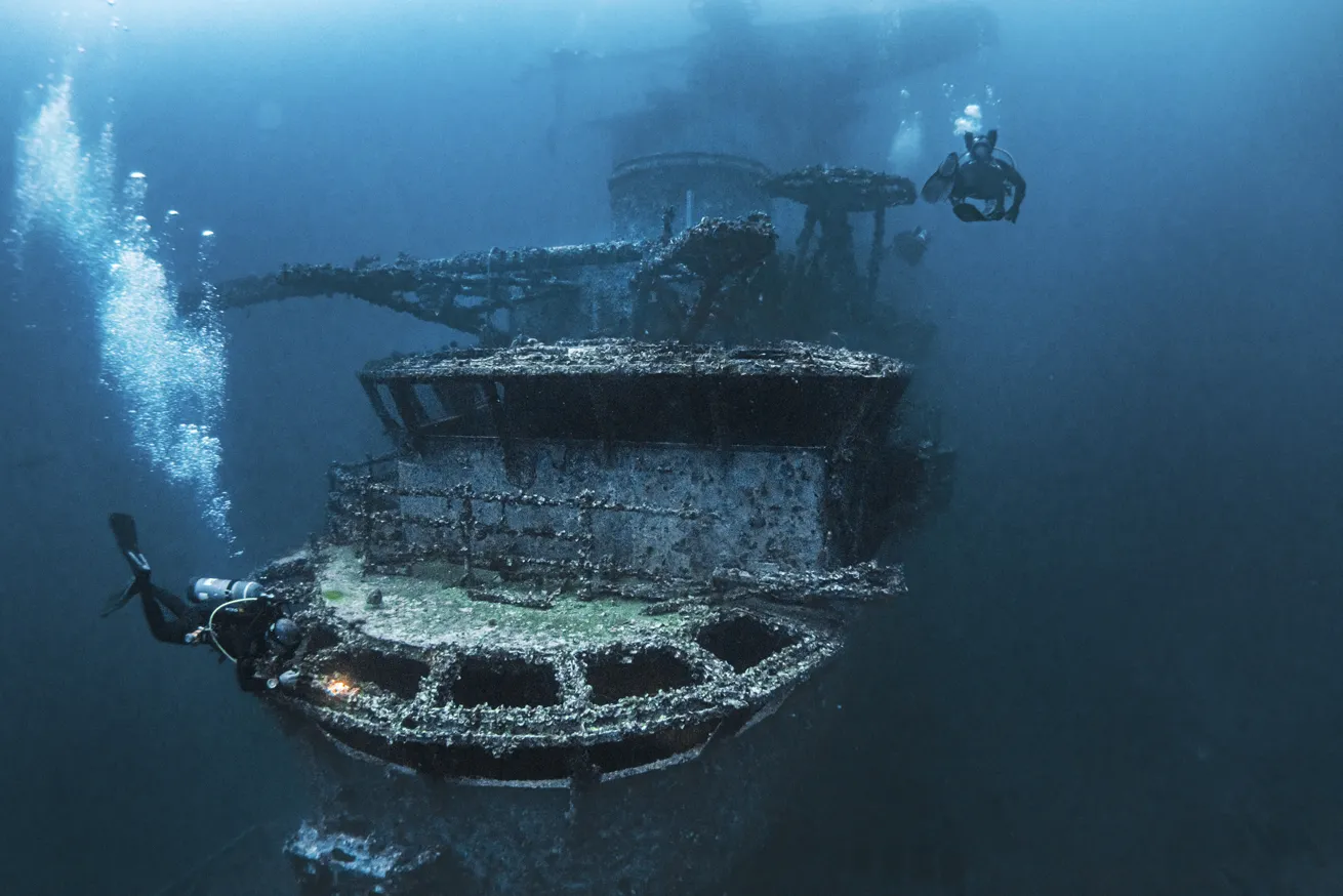 The USS Oriskany, sunk off the Florida Panhandle, is the largest artificial reef in the world.
