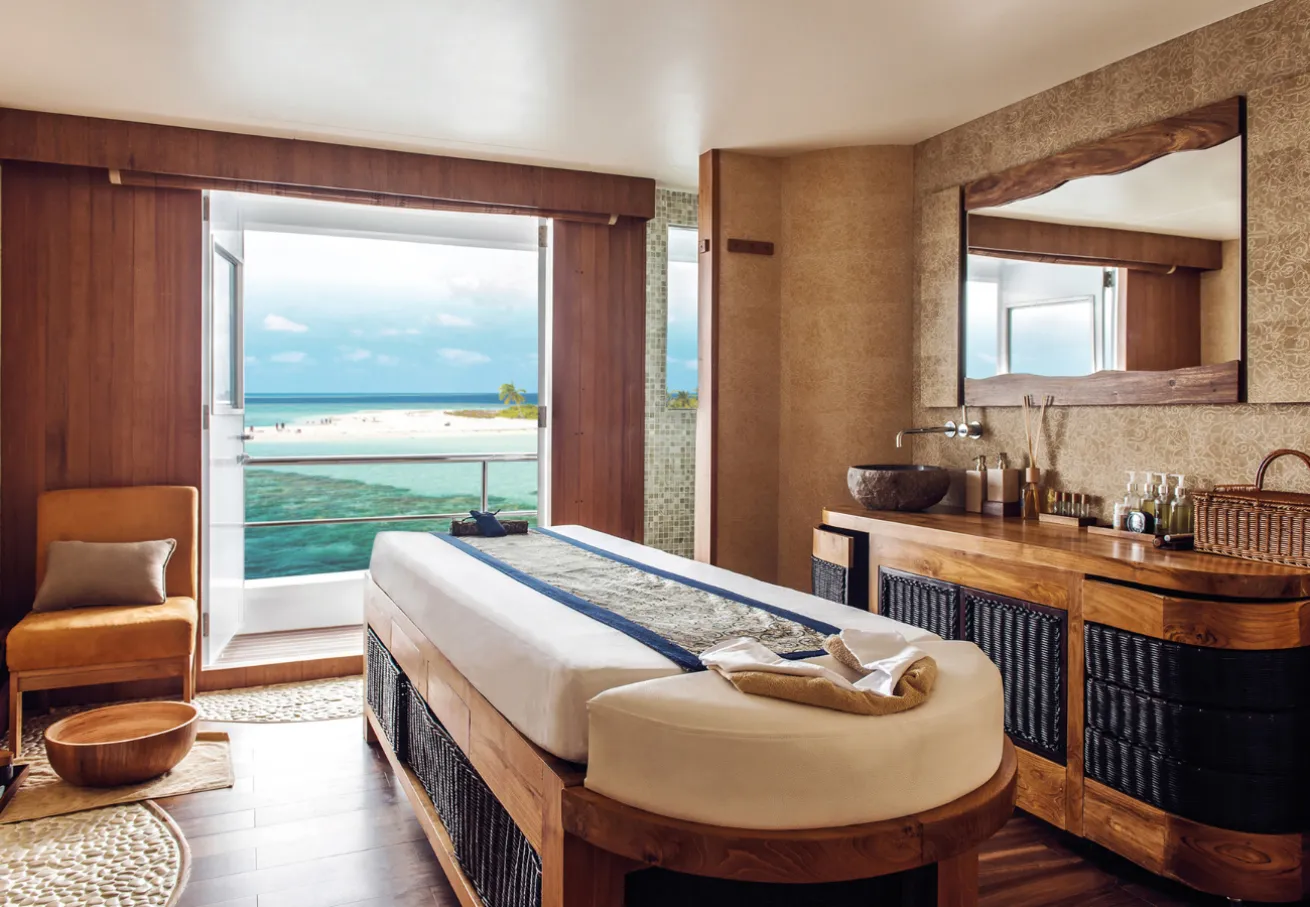 The spa onboard Scubaspa Maldives