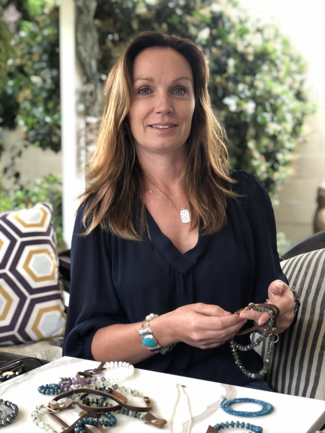 
Szilvia Gogh hand makes her own line of ocean-inspired jewelry in Los Angeles, California.