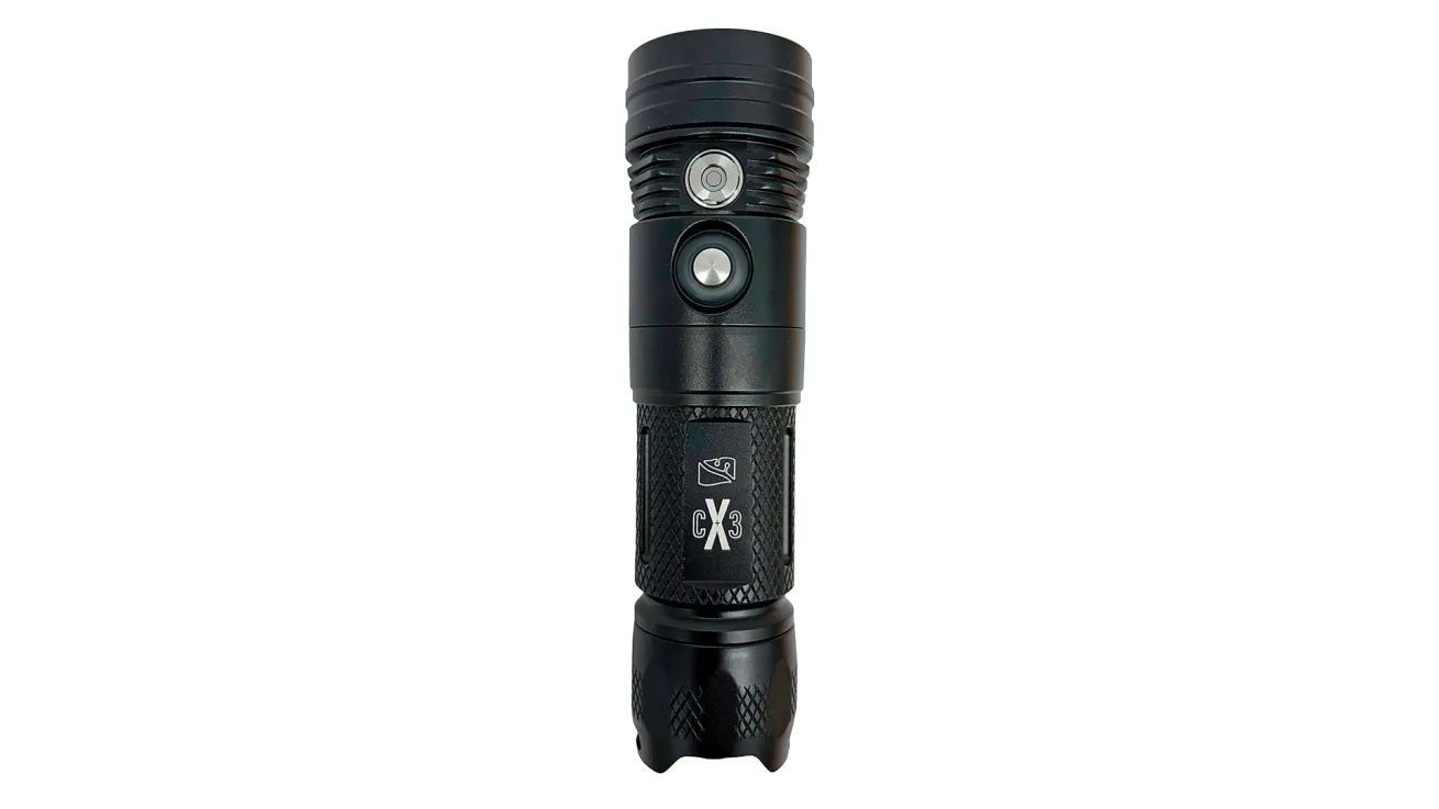 Dive Rite CX3+ handheld dive light with rechargeable battery and spot beam