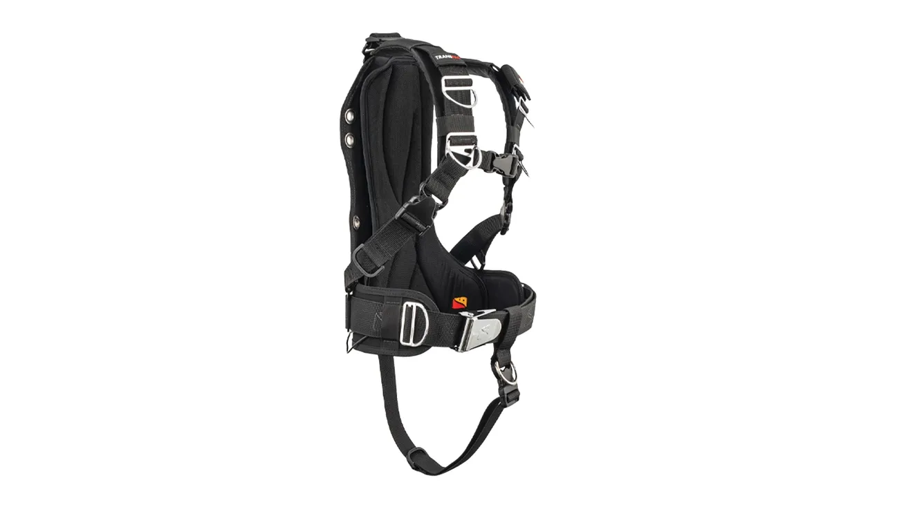 Dive Rite TransPac Harness black technical diving harness system