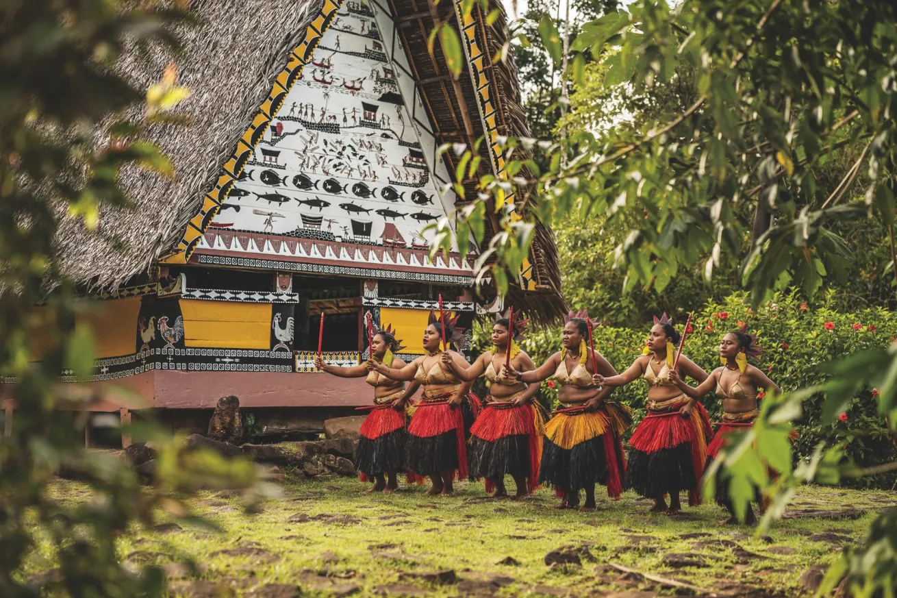 When not busy exploring underwater, land excursions to local villages give guests a taste of island life.