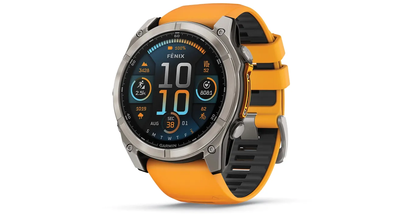 Garmin Fenix 8 sport watch with dive mode GPS and fitness tracking
