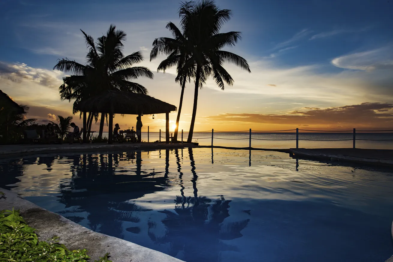 Sunset at Paradise Taveuni Resort.