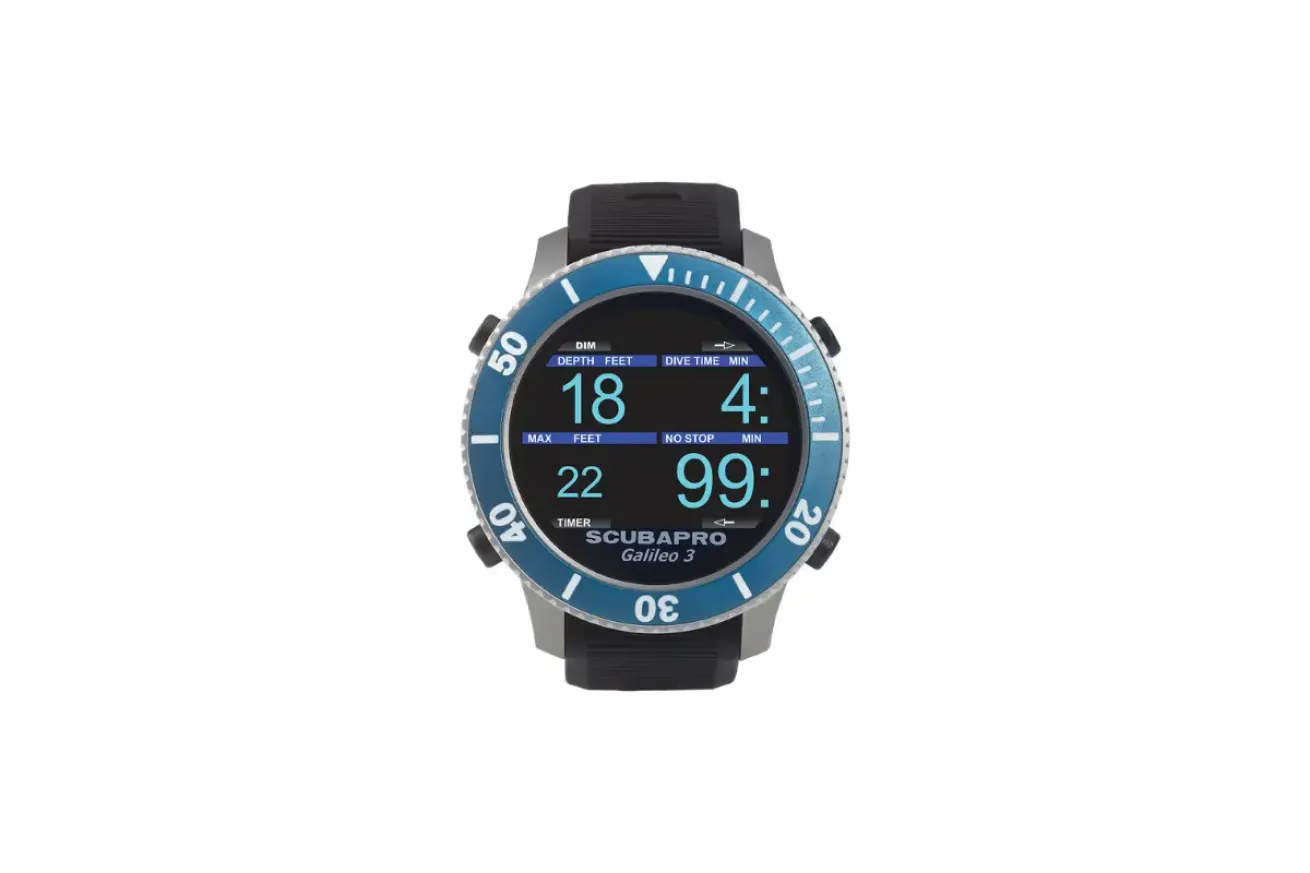 Scubapro Galileo 3 Titanium dive computer watch with rotating bezel