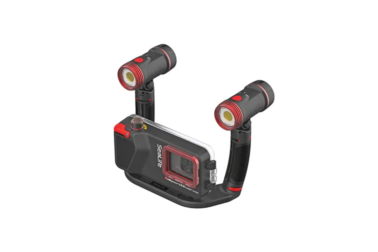 SeaLife SportDiver Ultra Pro 5000 Set smartphone housing with dual lights and tray