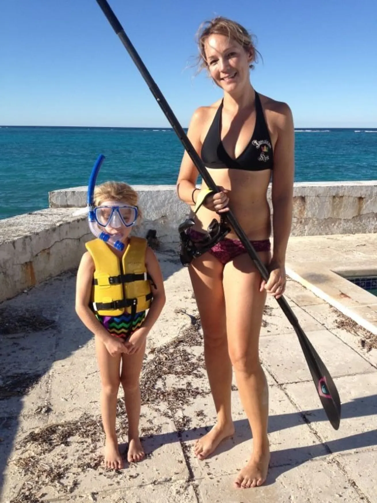 The author and her niece Maddy in Nassau, Bahamas, in 2011.