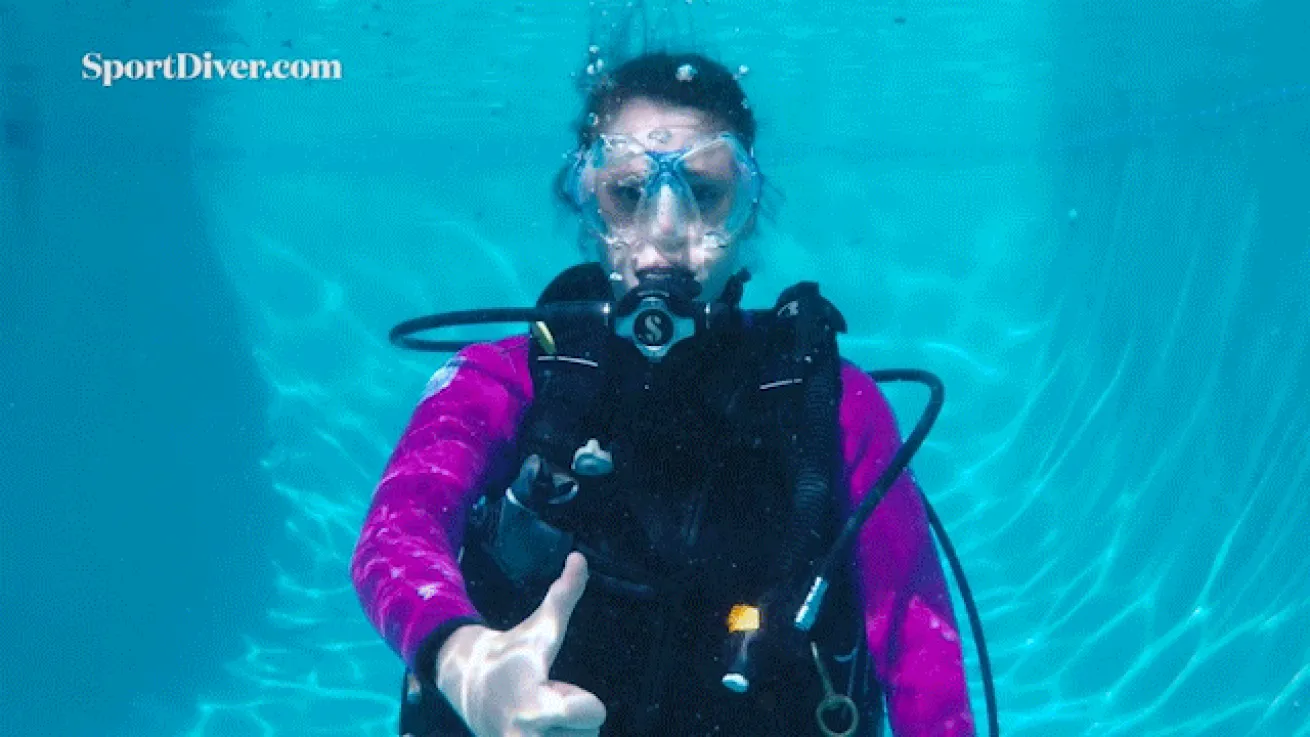 scuba diving hand signals ascend