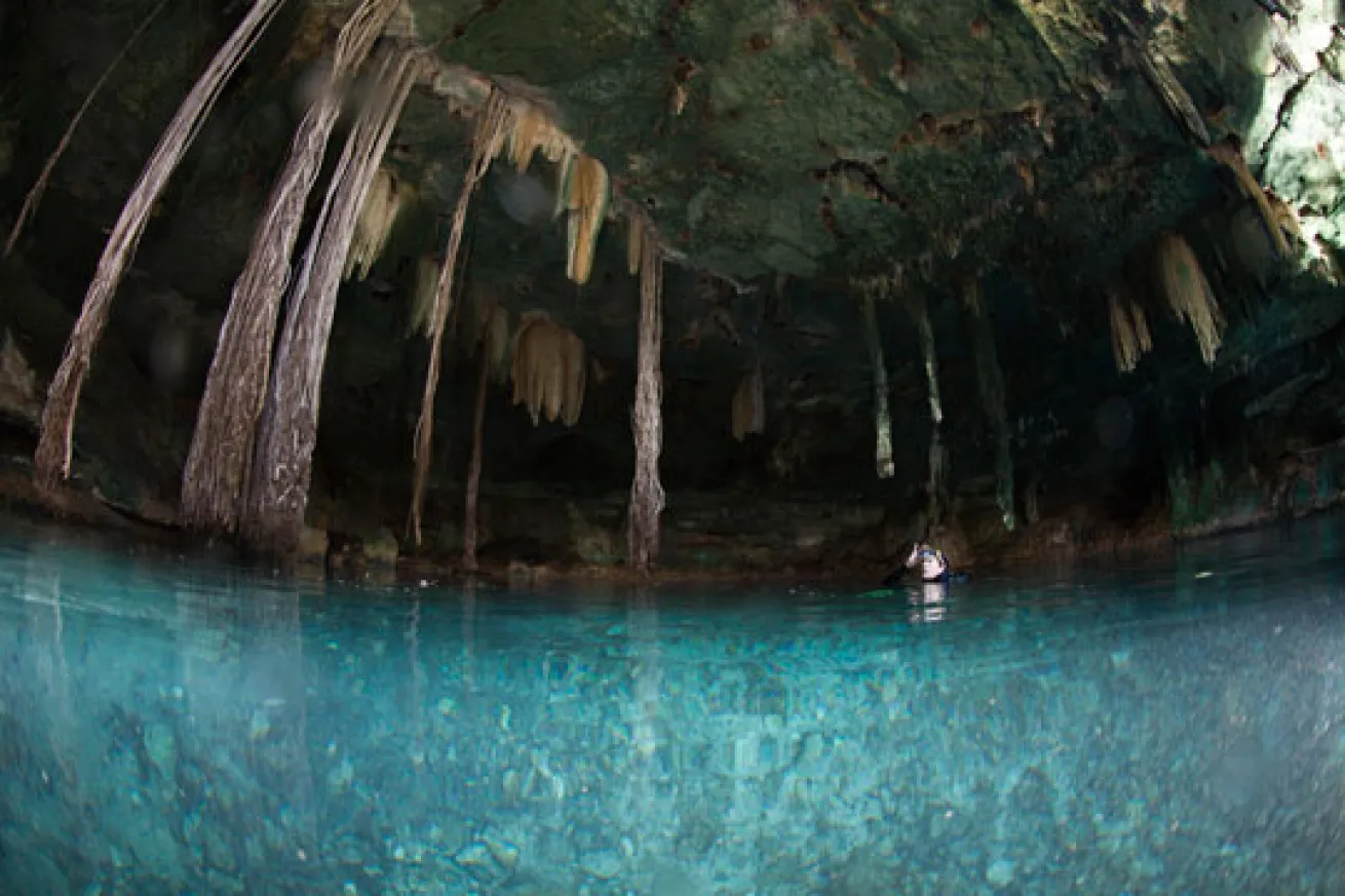 scuba diving Maya cenotes