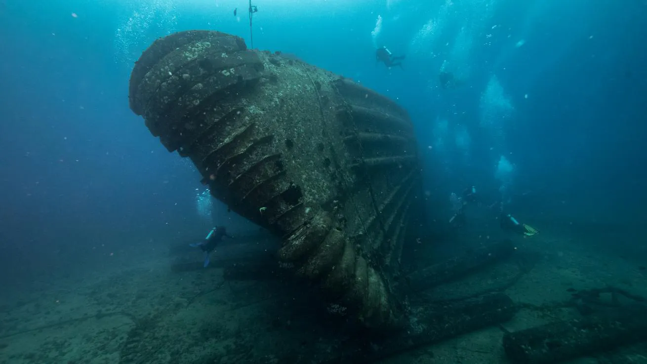 The Navy Tug is a popular wreck site visited by Dive Oahu and teeming with marine life.