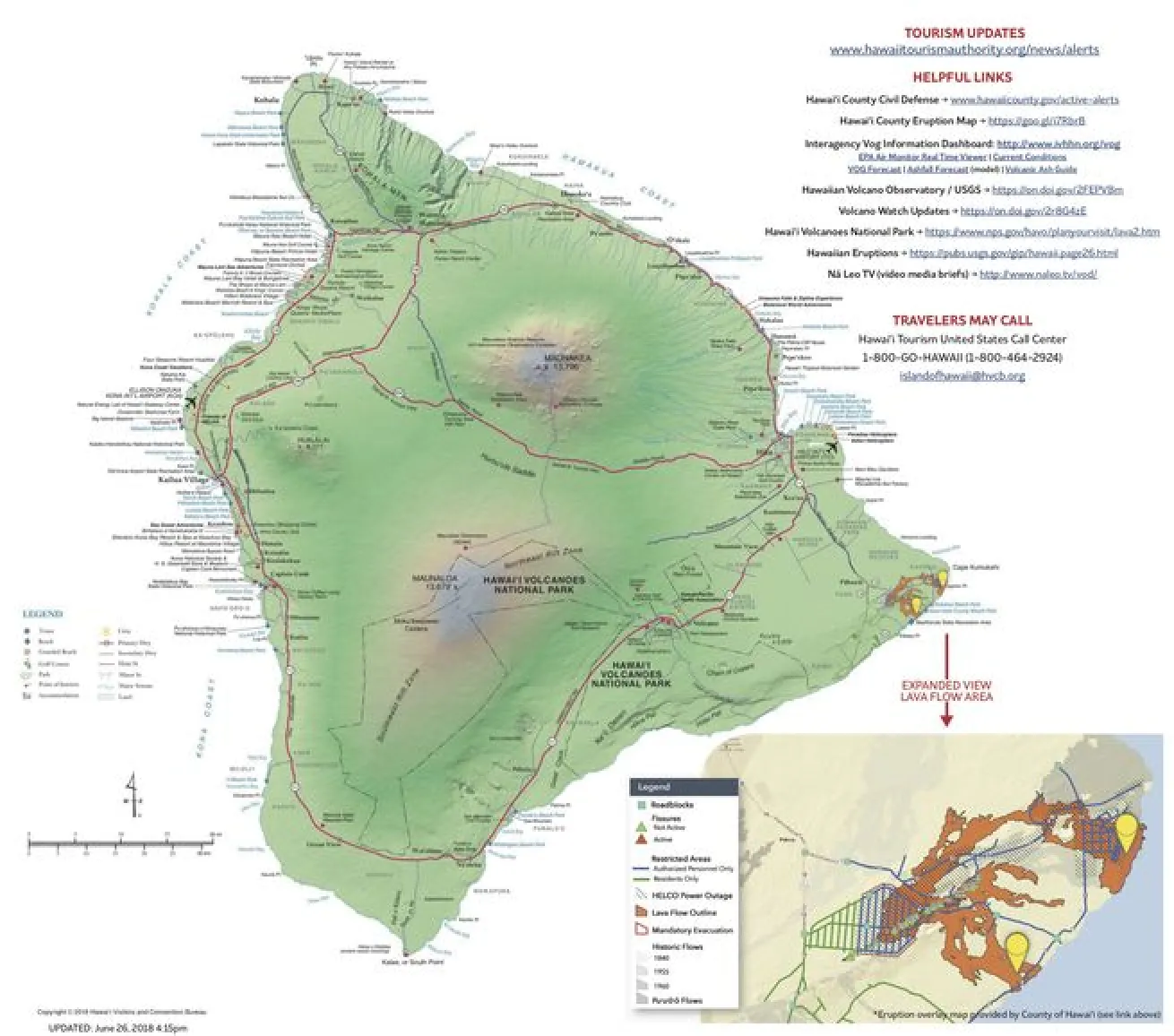 Hawaii island map