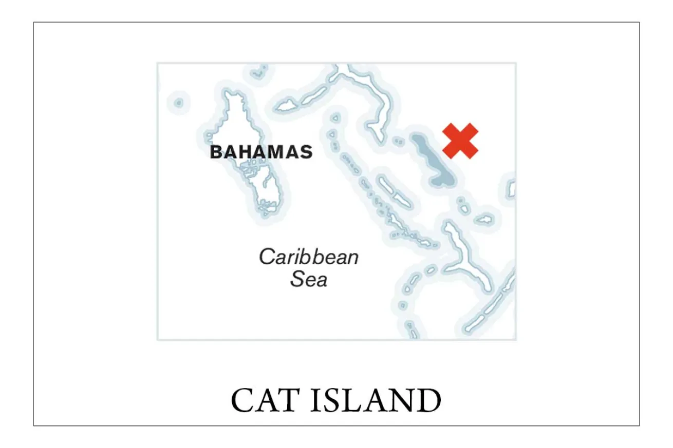dive map cat island