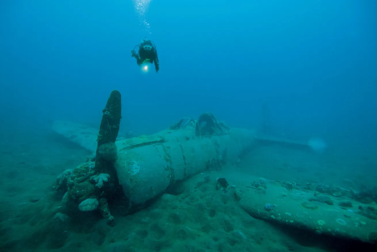 Wreck of a Japanese Zero