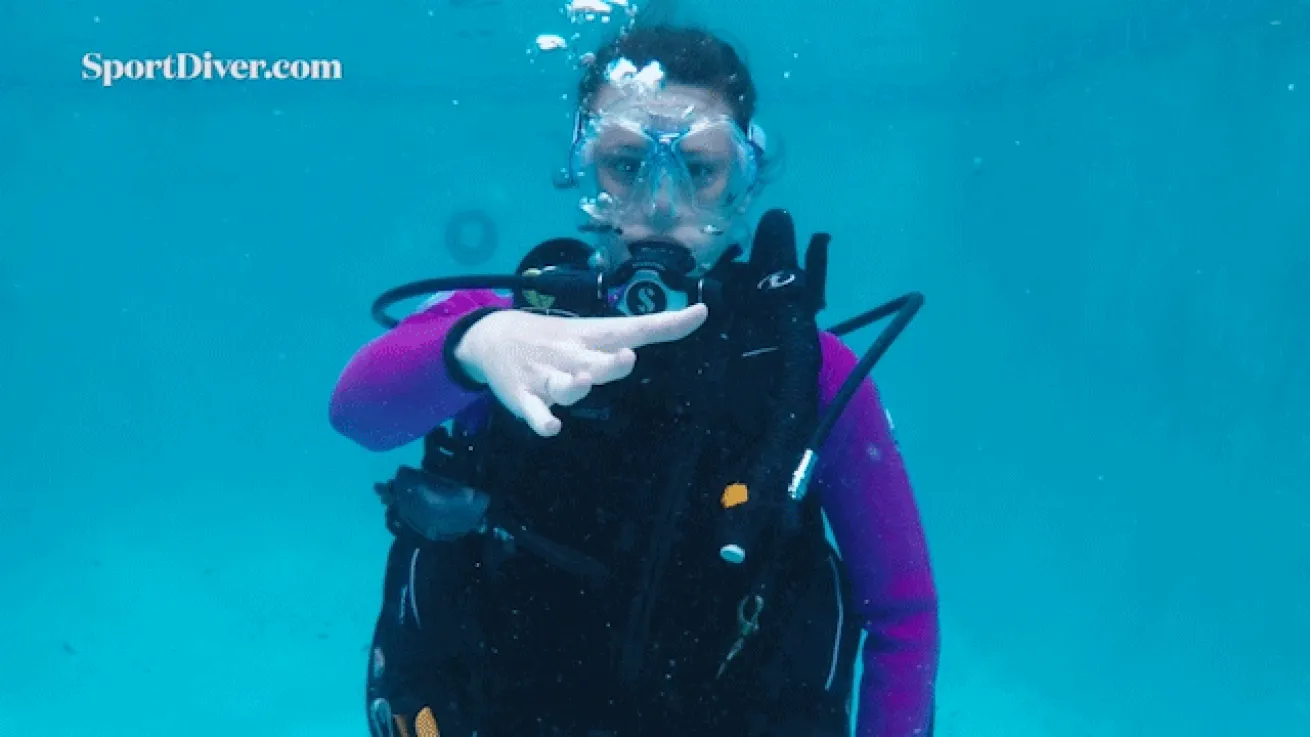 scuba diving hand signals