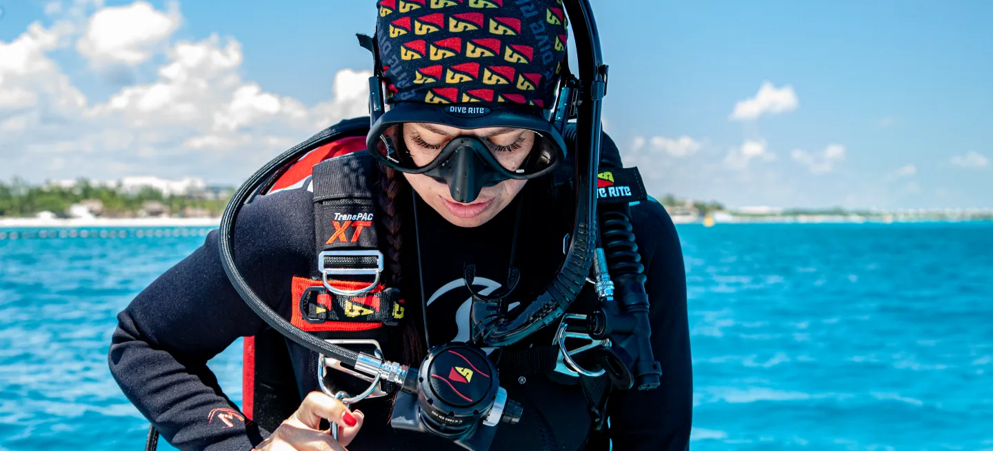 scuba diver in dive rite gear