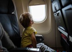 children flying travel