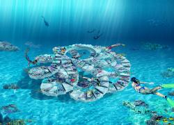 Rendering of OMA Installation for The ReefLine