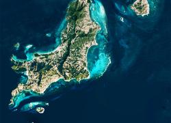 Satellite imagery of coral reefs