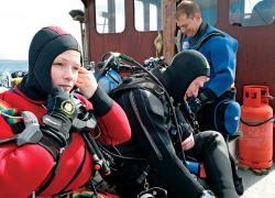 Scuba Diving training drysuit