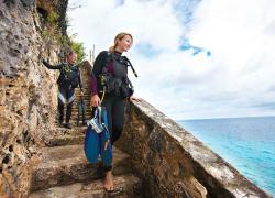 shore diving bonaire