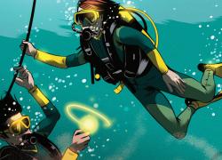 scuba diving low visibility