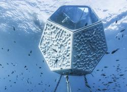 underwater pavilions scuba diving art exhibit