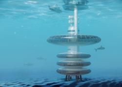 Underwater building concept art